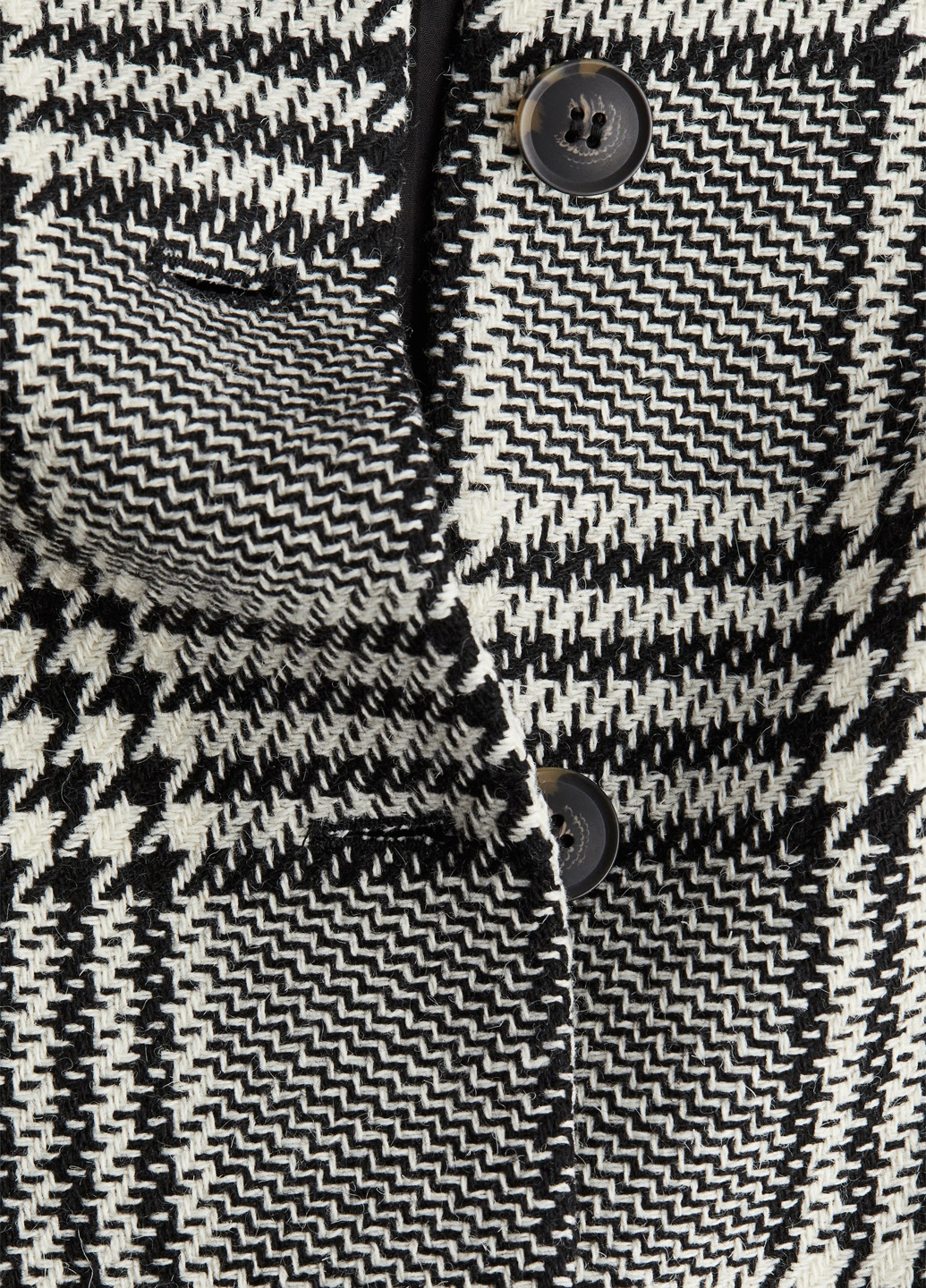 Черно-белая демисезонная куртка H&M