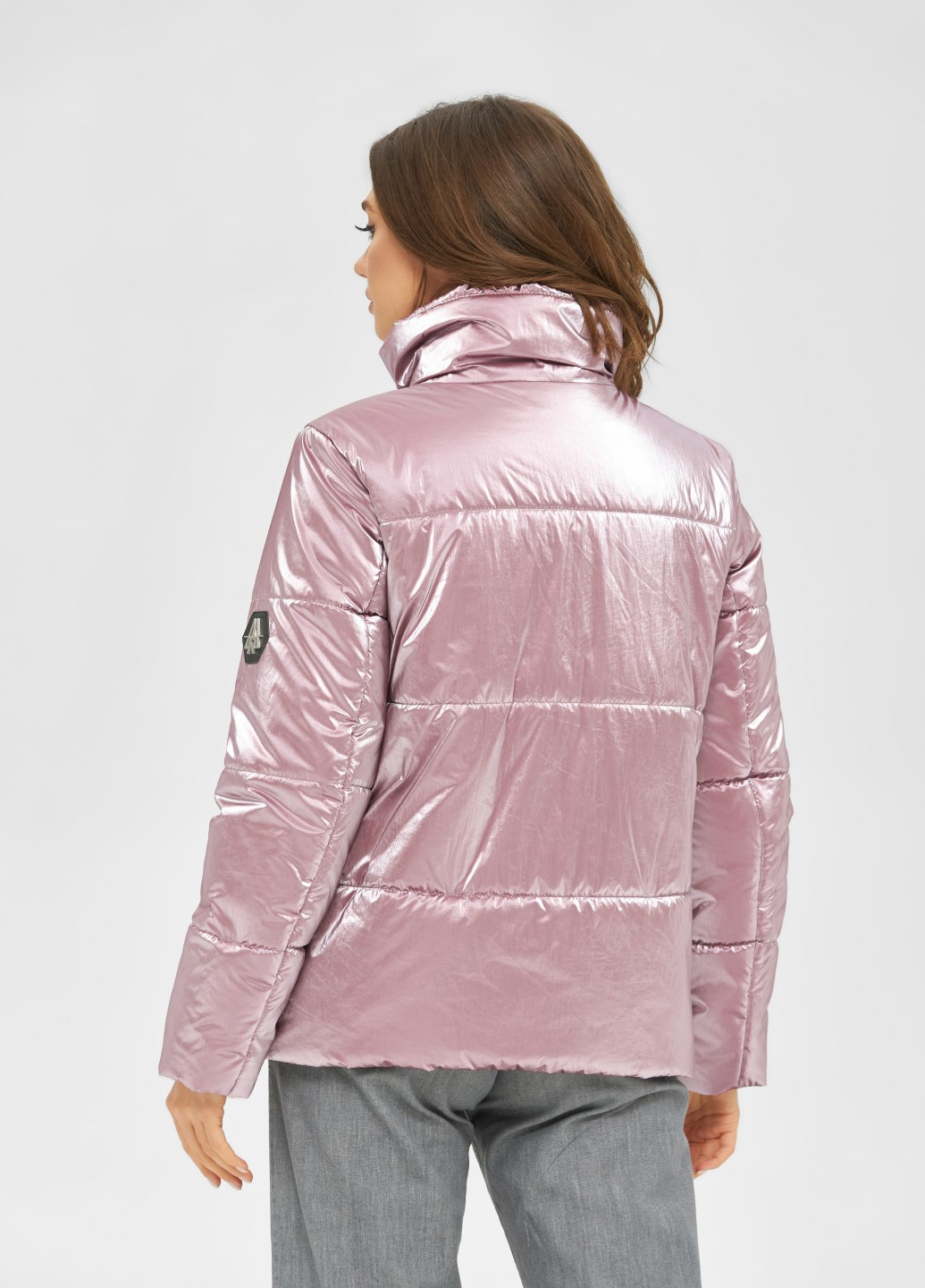 Светло-розовая демисезонная куртка MN