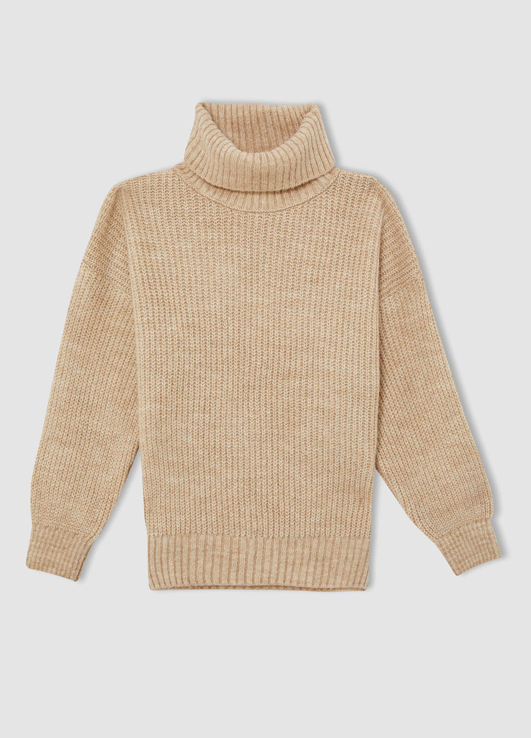 Бежевый зимний свитер DeFacto