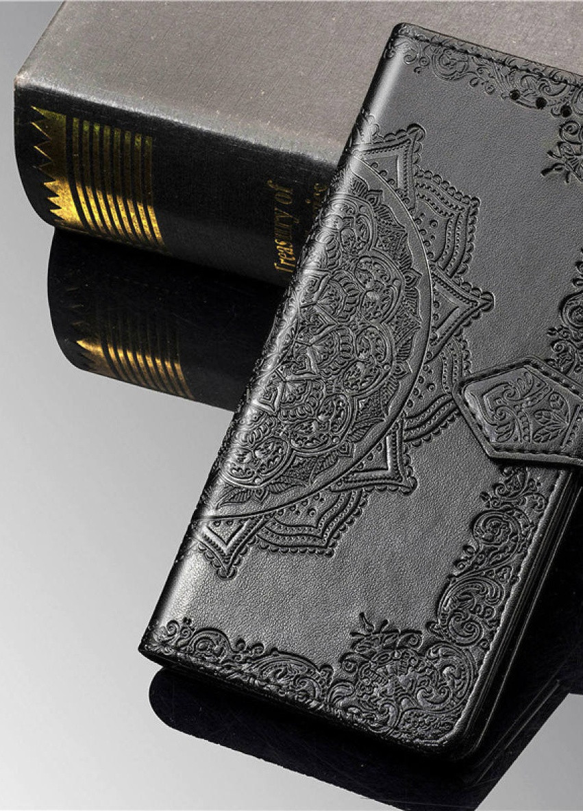 Кожаный чехол (книжка) Art Case с визитницей для Xiaomi Redmi Note 10 / Note 10s Черный (is_00000043132_6) Epik (237834933)