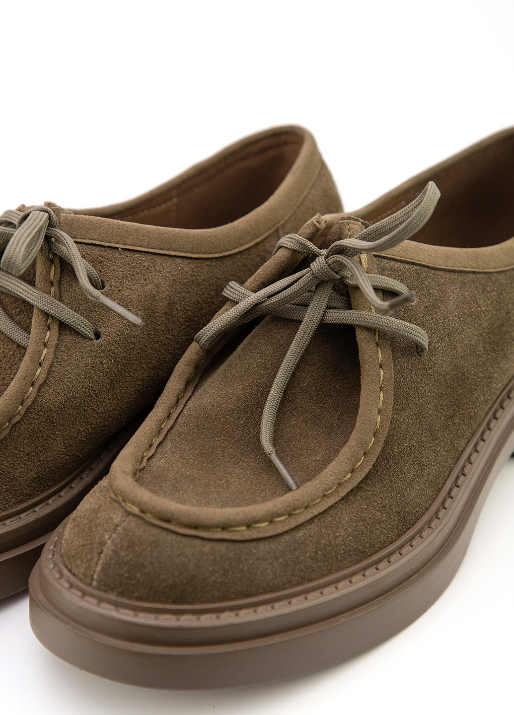 Respect Туфли дерби зеленый з натуральная замша, украина — демисезон (306619558)