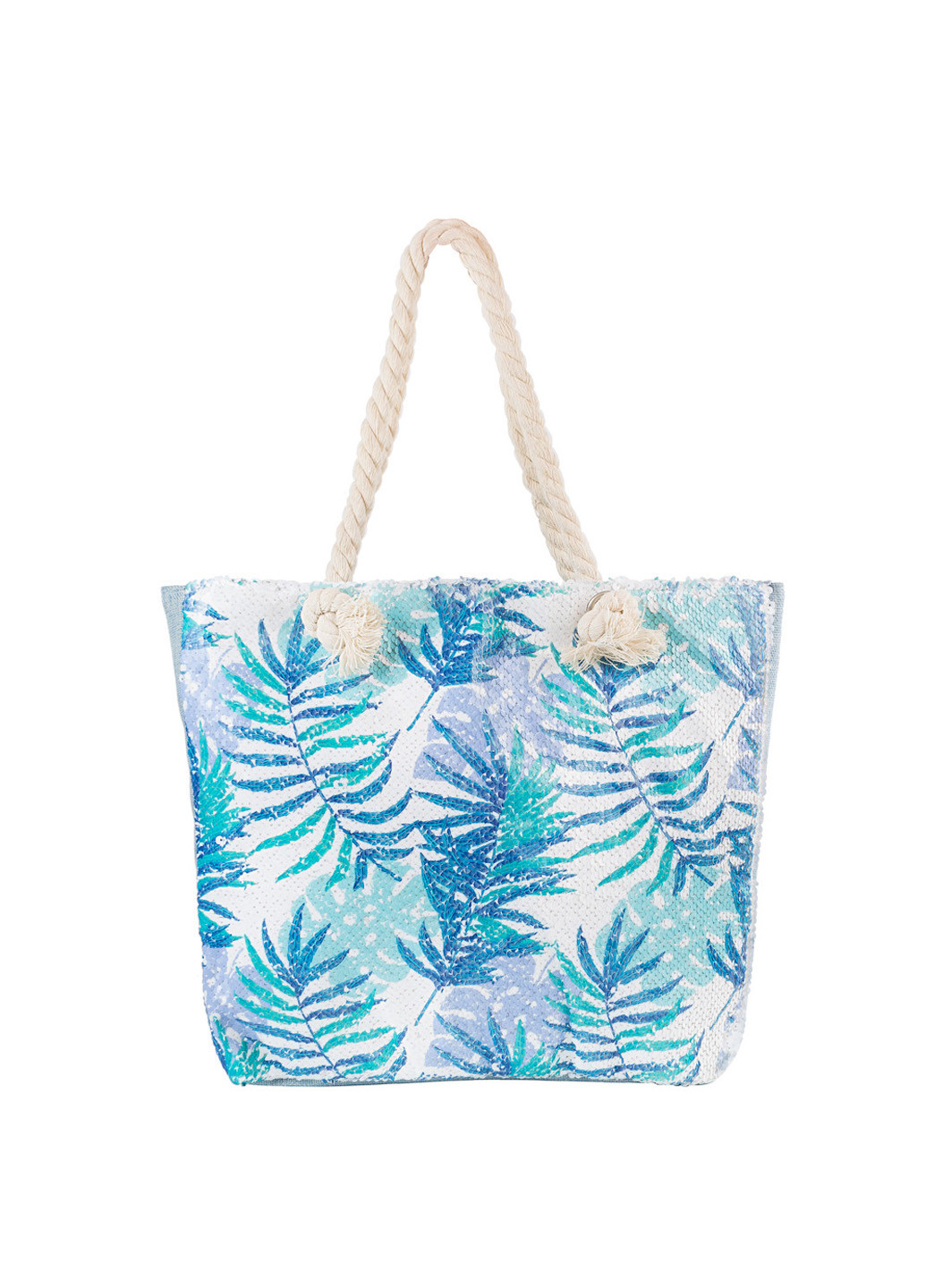 Женская пляжная сумка 39х32х8,5 см Eterno голубая пляжная