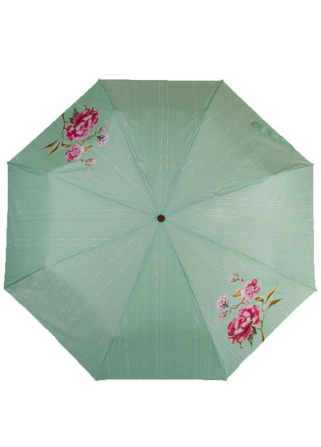 Зелена складна парасолька напівавтомат 100 см Airton (197761918)