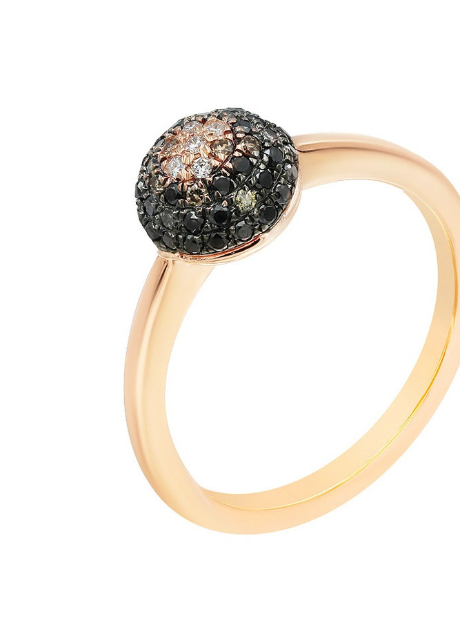 Кольцо из розового золота с бриллиантами Zarina (254253070)