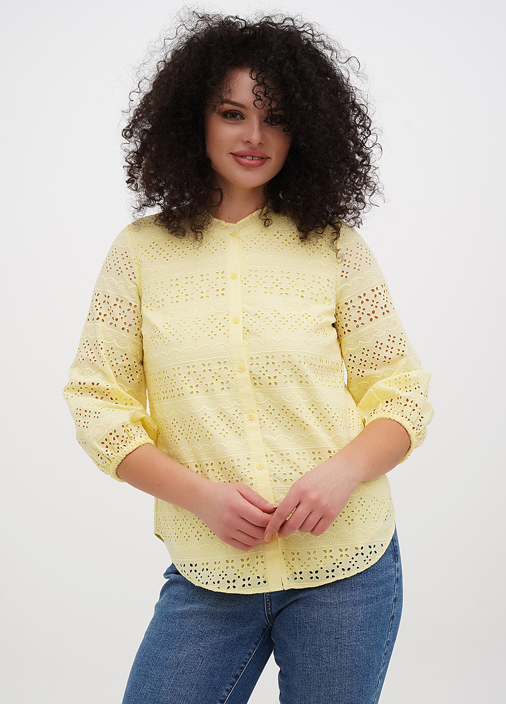 Жёлтая блуза No Brand