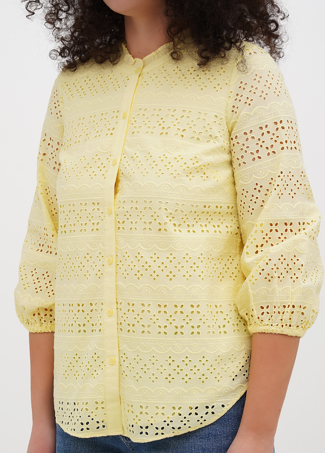 Жёлтая блуза No Brand