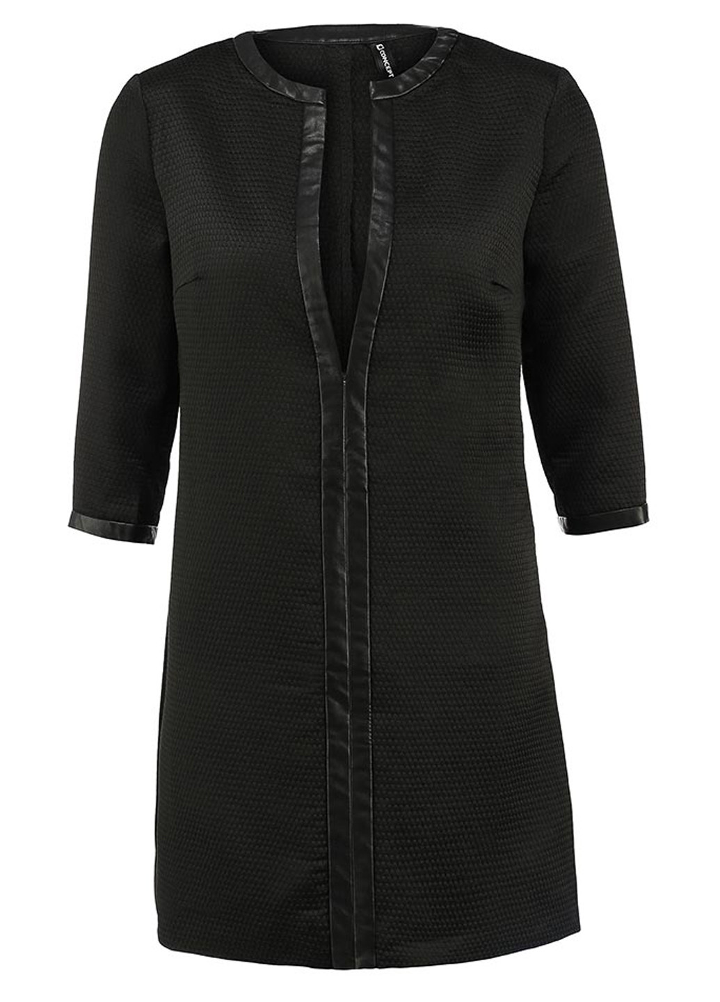 Черное кэжуал платье короткое Concept Club однотонное