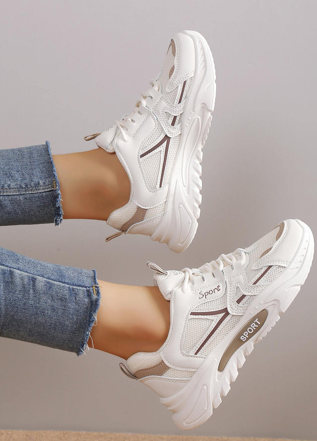 Кросівки SHEIN молочні демісезони (342722045)