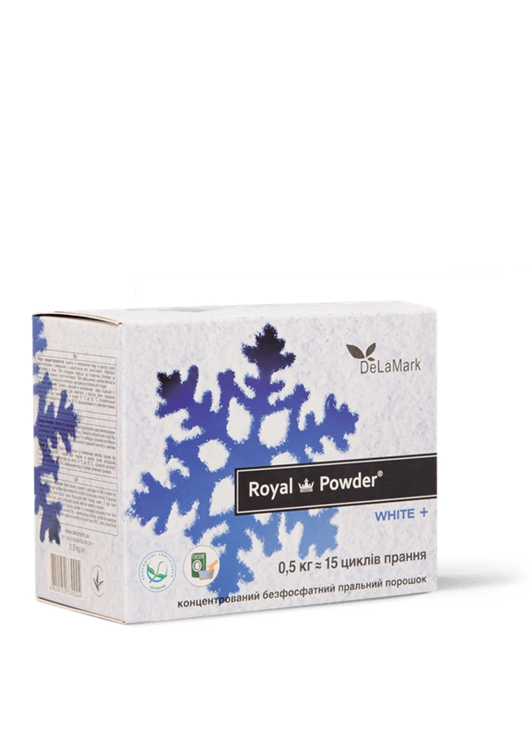 Пральний порошок Royal Powder WhiteDeLaMark 0,5 кг DeLaMark (252845276)