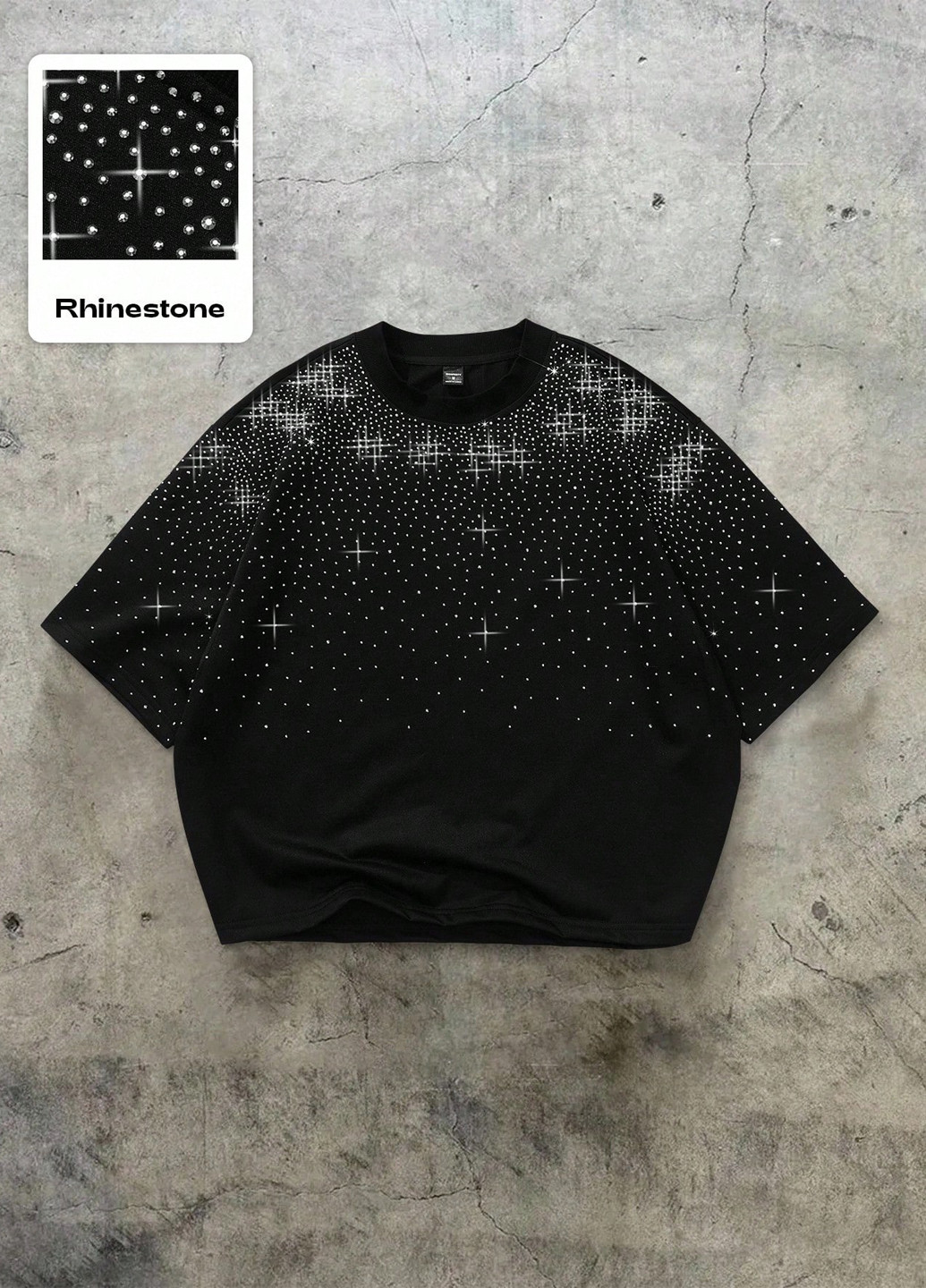 Чорна футболка SHEIN