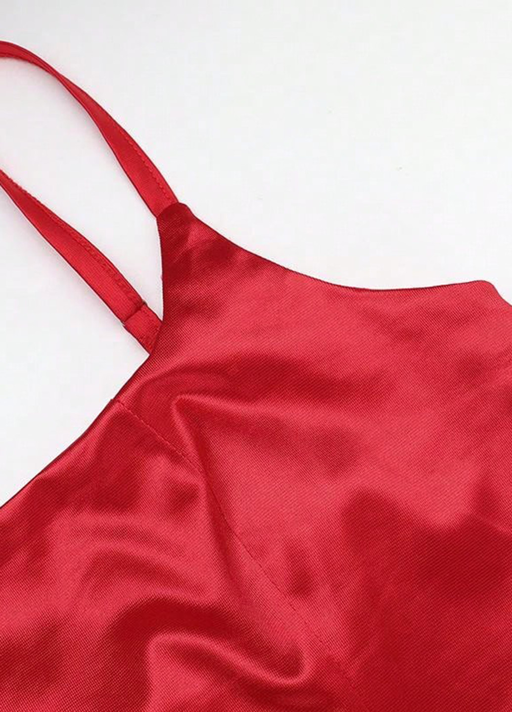 Красное вечернее платье годе SHEIN однотонное