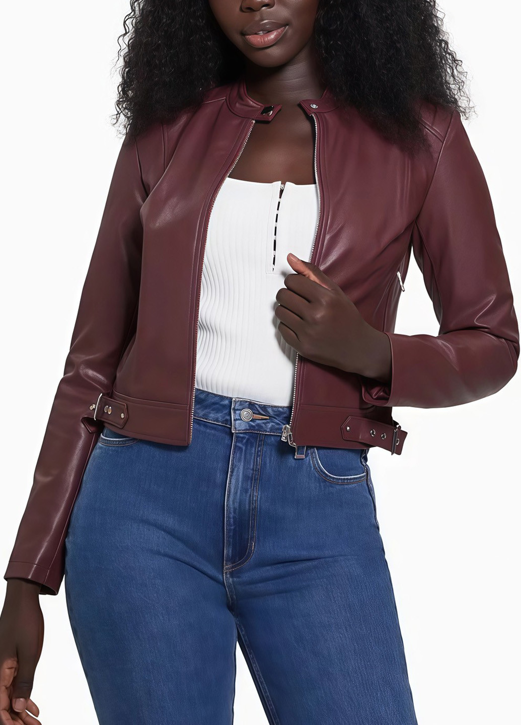 Бордова демісезонна куртка Guess