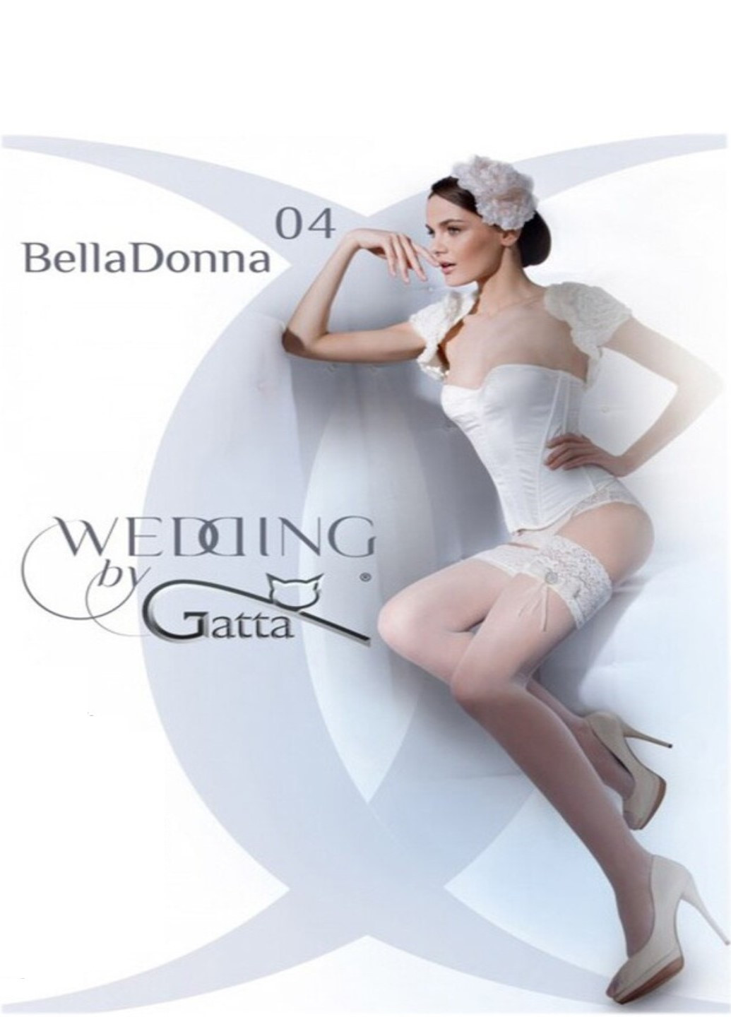 Панчохи жін.BELLADONNA з аплік./w.04/3-4/OFF WHITE Gatta belladonna 04 (206020202)