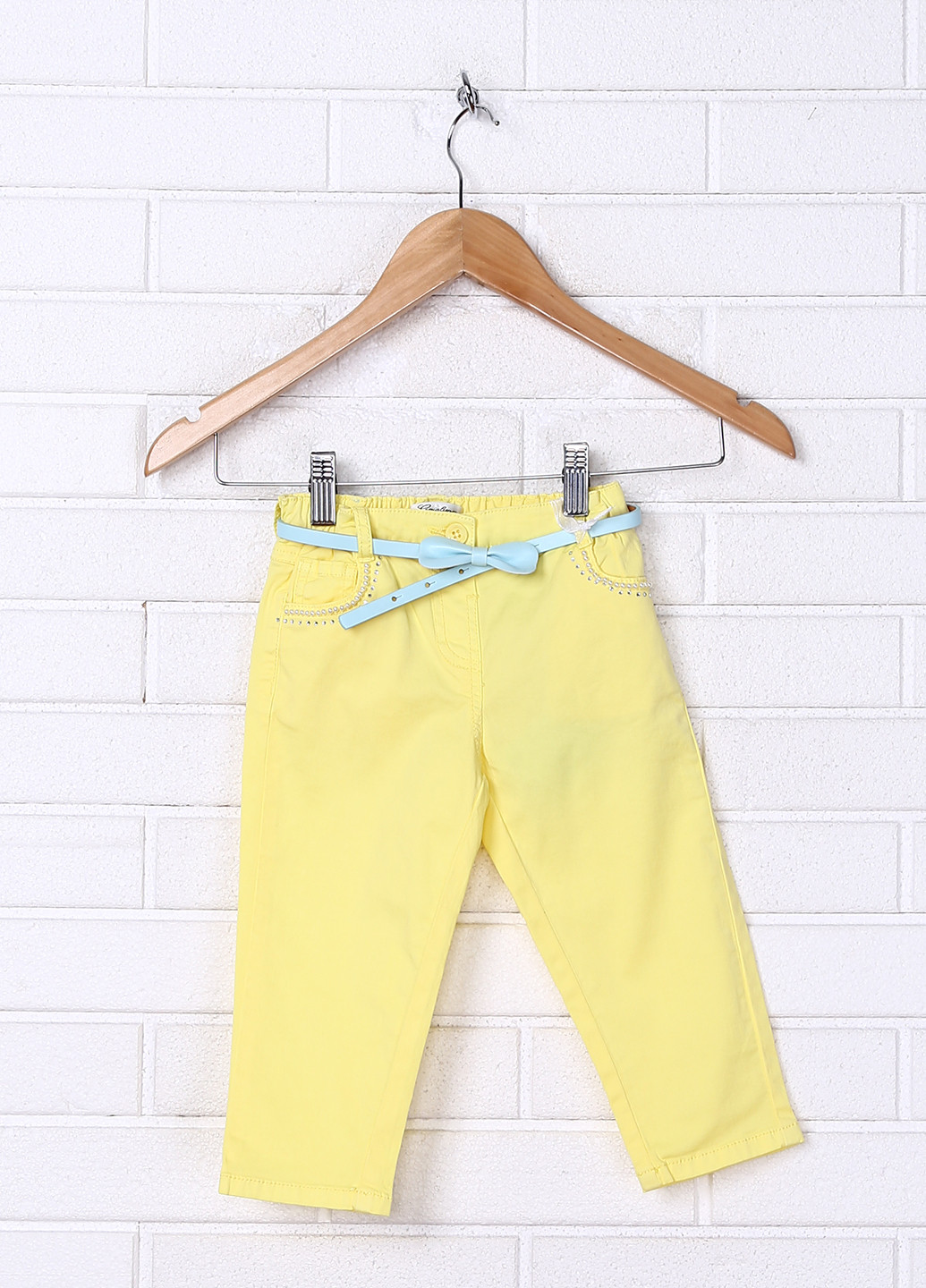 Желтые кэжуал летние прямые брюки Gaialuna