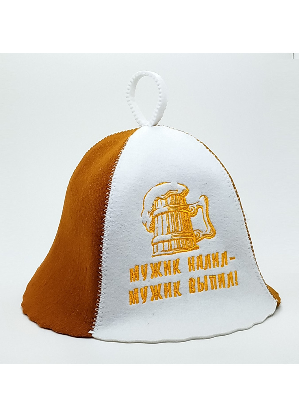 Шапка для сауни "Мужик налил - мужик выпил" Luxyart (252261717)