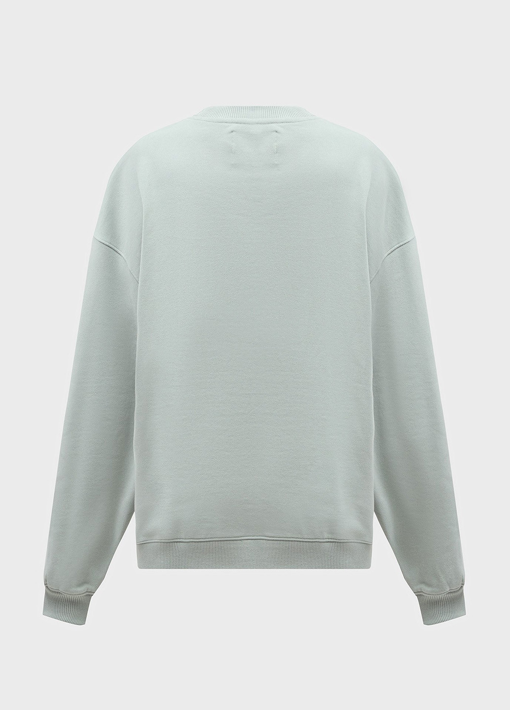 Серо-зеленый свитшот Calvin Klein Jeans рисунок без декора (366302295)