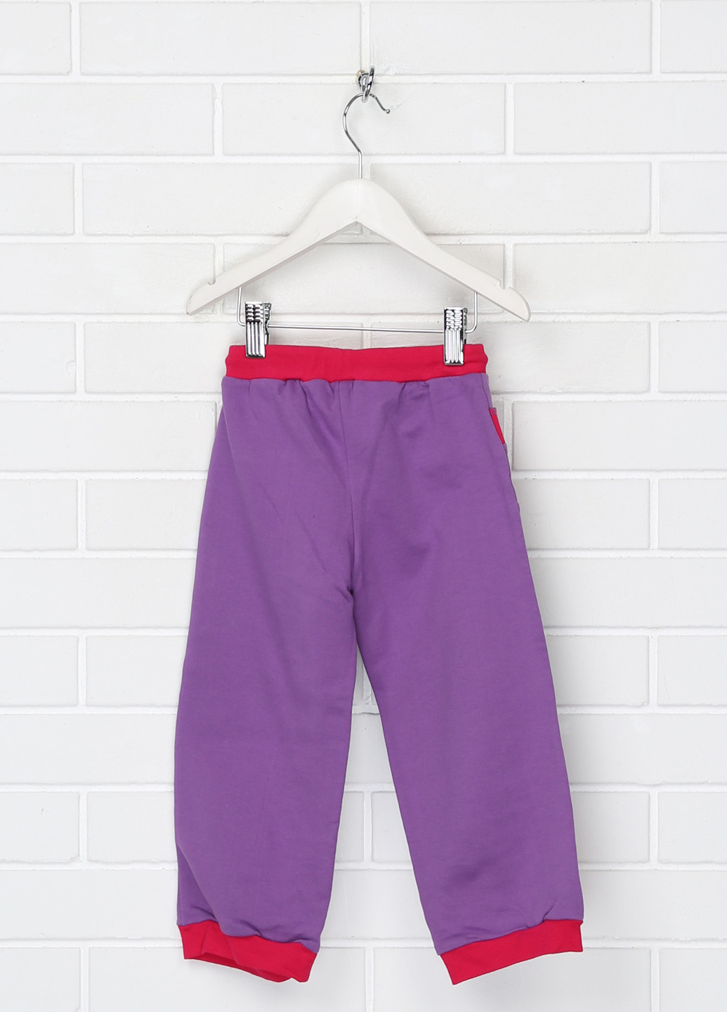 Фиолетовые кэжуал демисезонные прямые брюки Niso Baby
