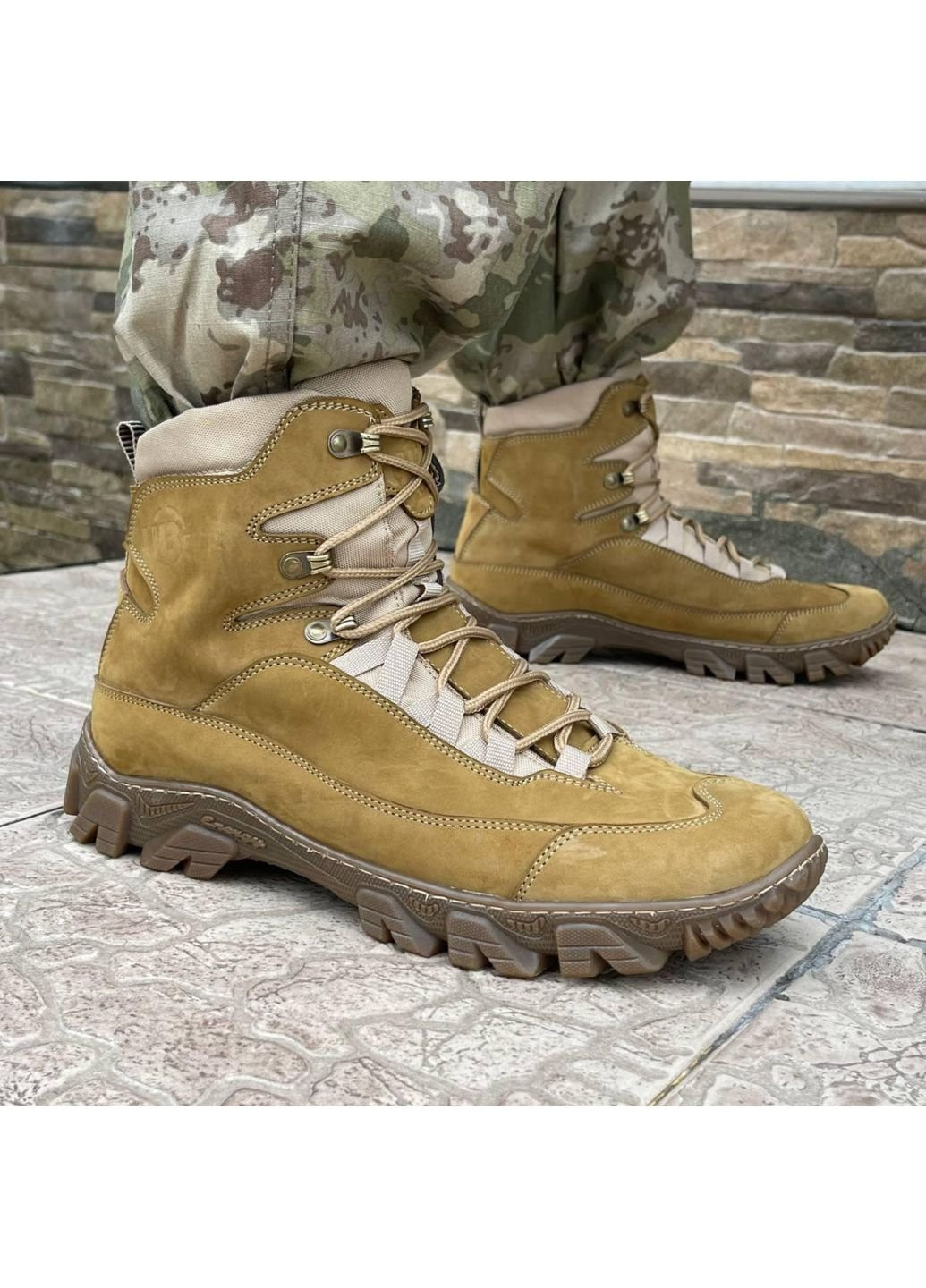 Светло-коричневые летние ботинки летние тактические всу (зсу) 7171 45 р 29,5 см койот KNF