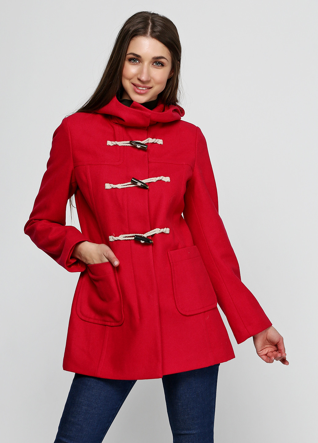 Малинове демісезонне Пальто United Colors of Benetton