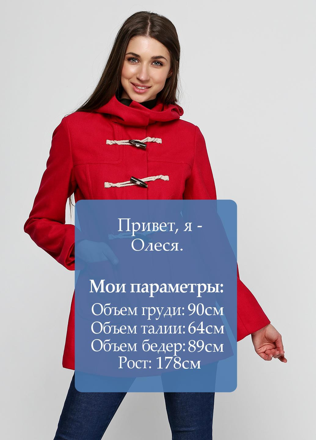 Малинове демісезонне Пальто United Colors of Benetton