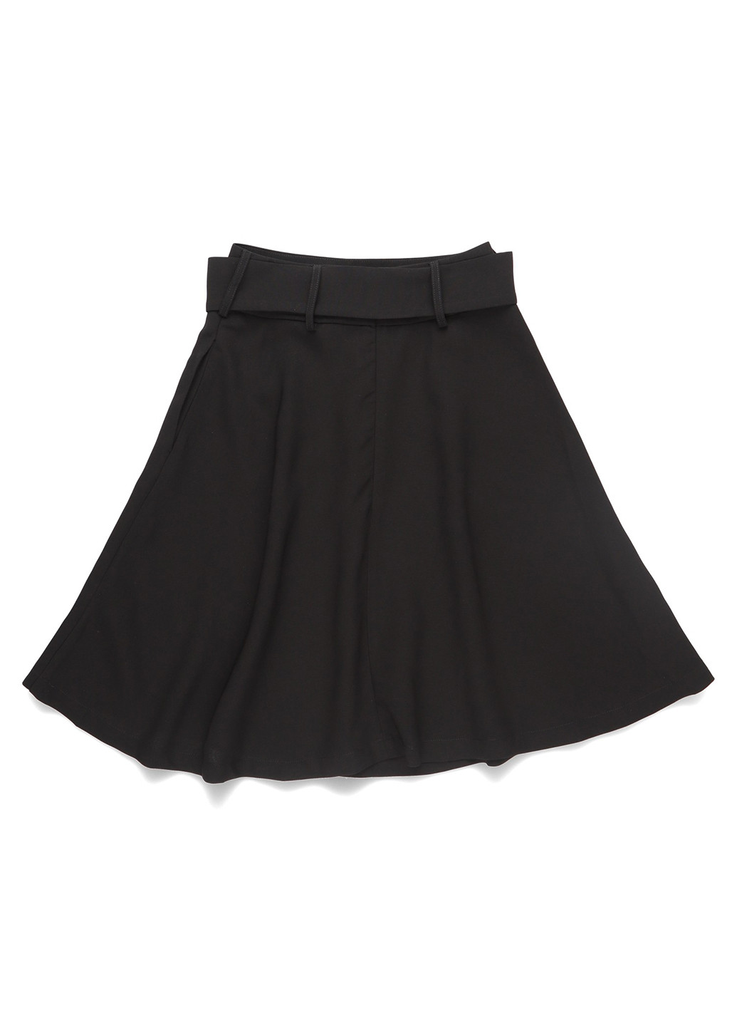 Черная кэжуал однотонная юбка MINT&BERRY клешированная