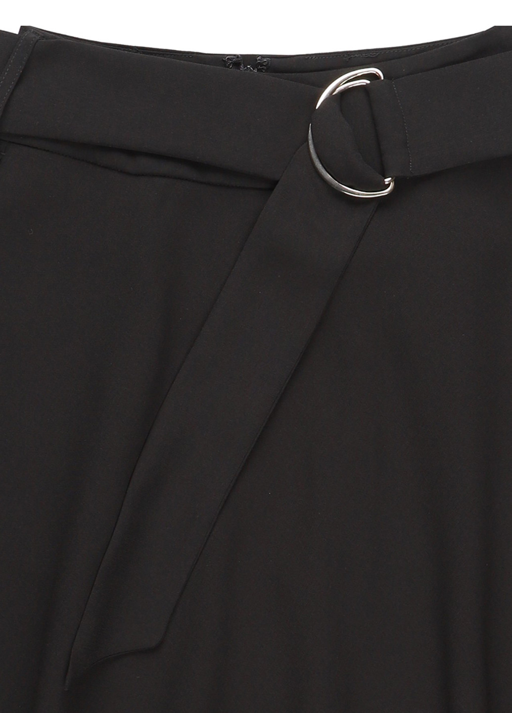Черная кэжуал однотонная юбка MINT&BERRY клешированная