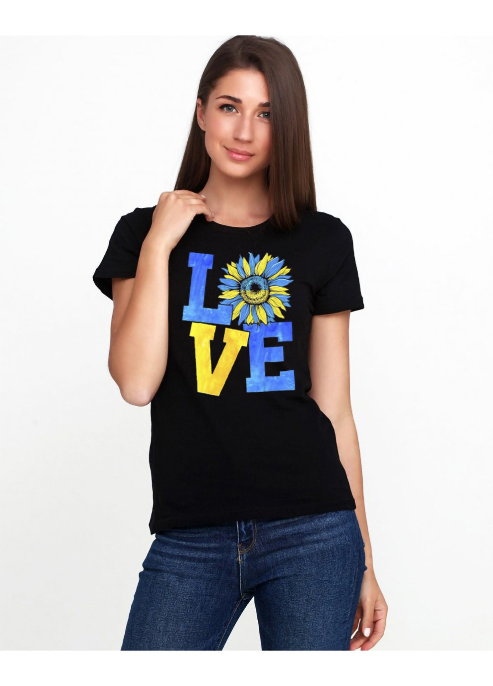 Женская футболка 18Ж425-17-Р2 с патриотическим принтом Malta - (254695258)