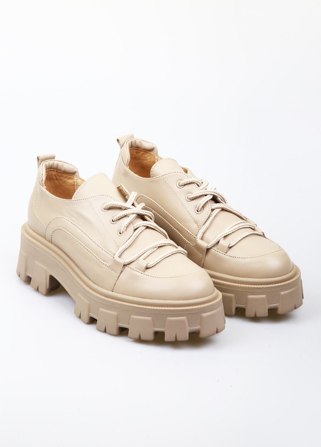 AURA Туфлі темно-бежевий з натуральна шкіра, україна — демісезон (370635491)