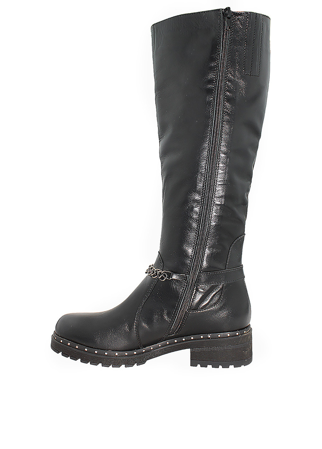 Зимние сапоги Gampr с цепочками, с пряжкой