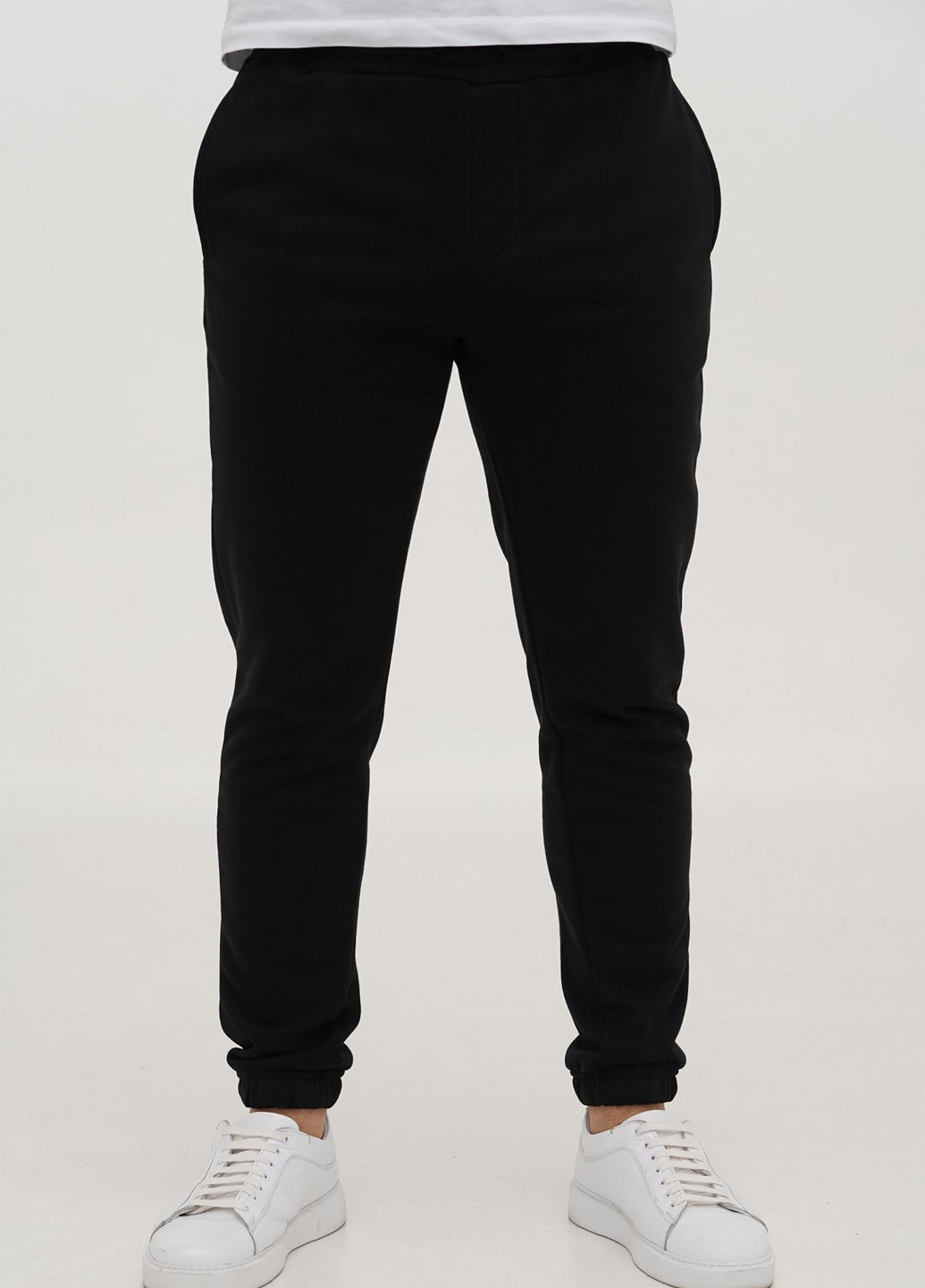 Черные кэжуал, спортивные демисезонные джоггеры брюки Trend Collection