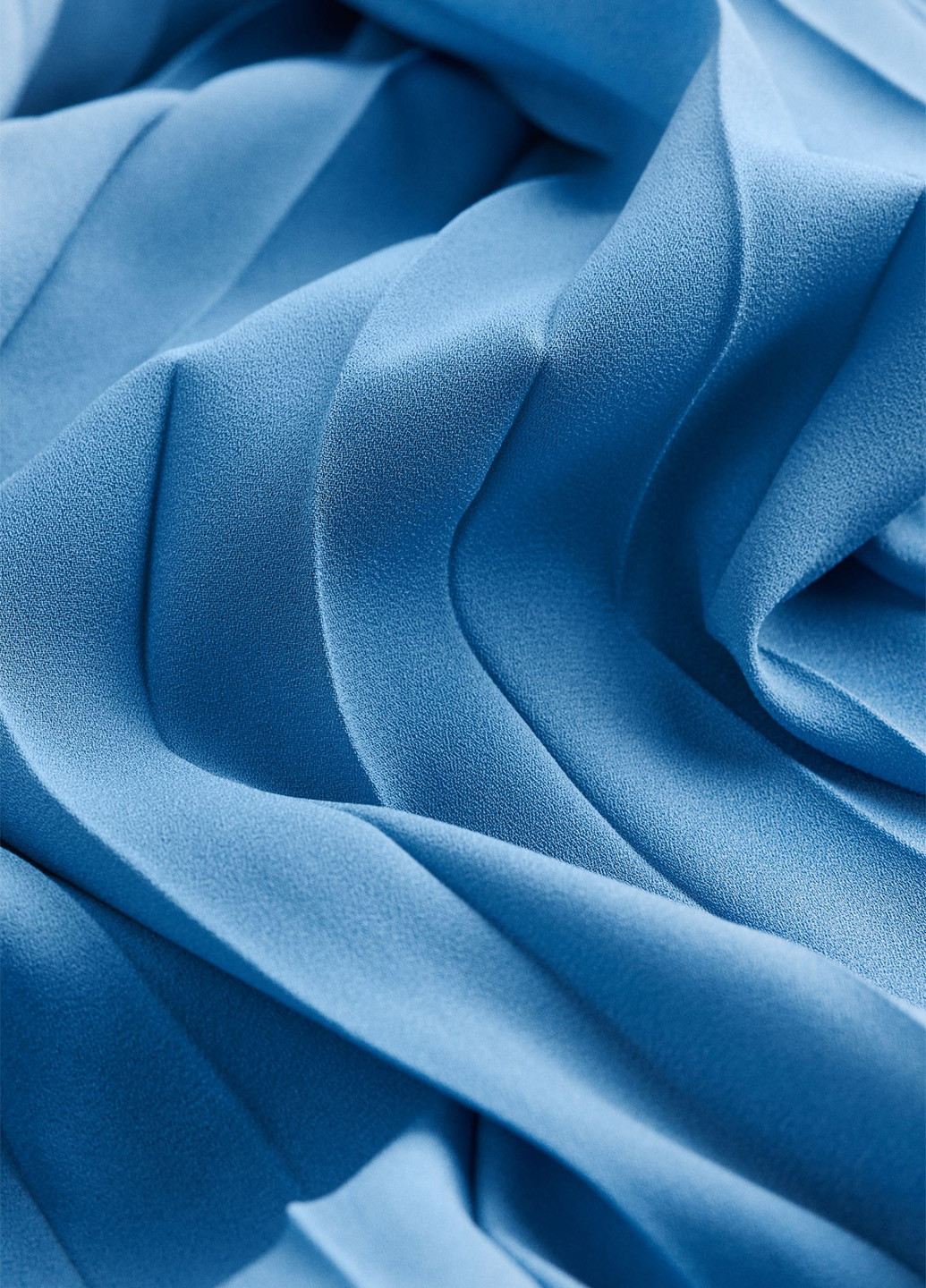 Блакитна кежуал сукня плісована H&M однотонна