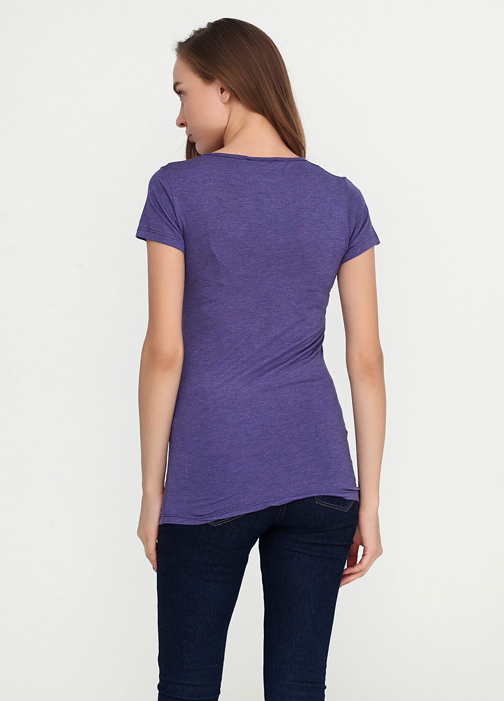 Фиолетовая летняя футболка H&B