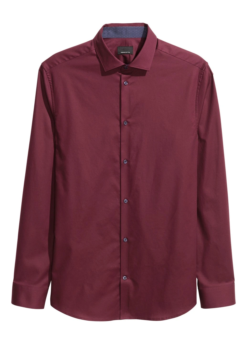 Бордовая рубашка H&M