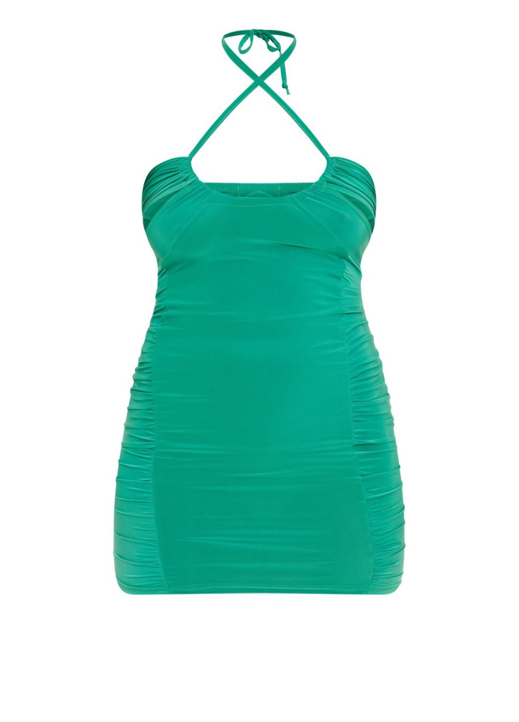 Зелена коктейльна, кежуал сукня силуетна PrettyLittleThing однотонна