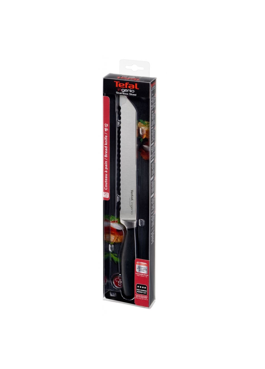 Кухонный нож Ingenio для хлеба 20 см (K0910414) Tefal (254077850)
