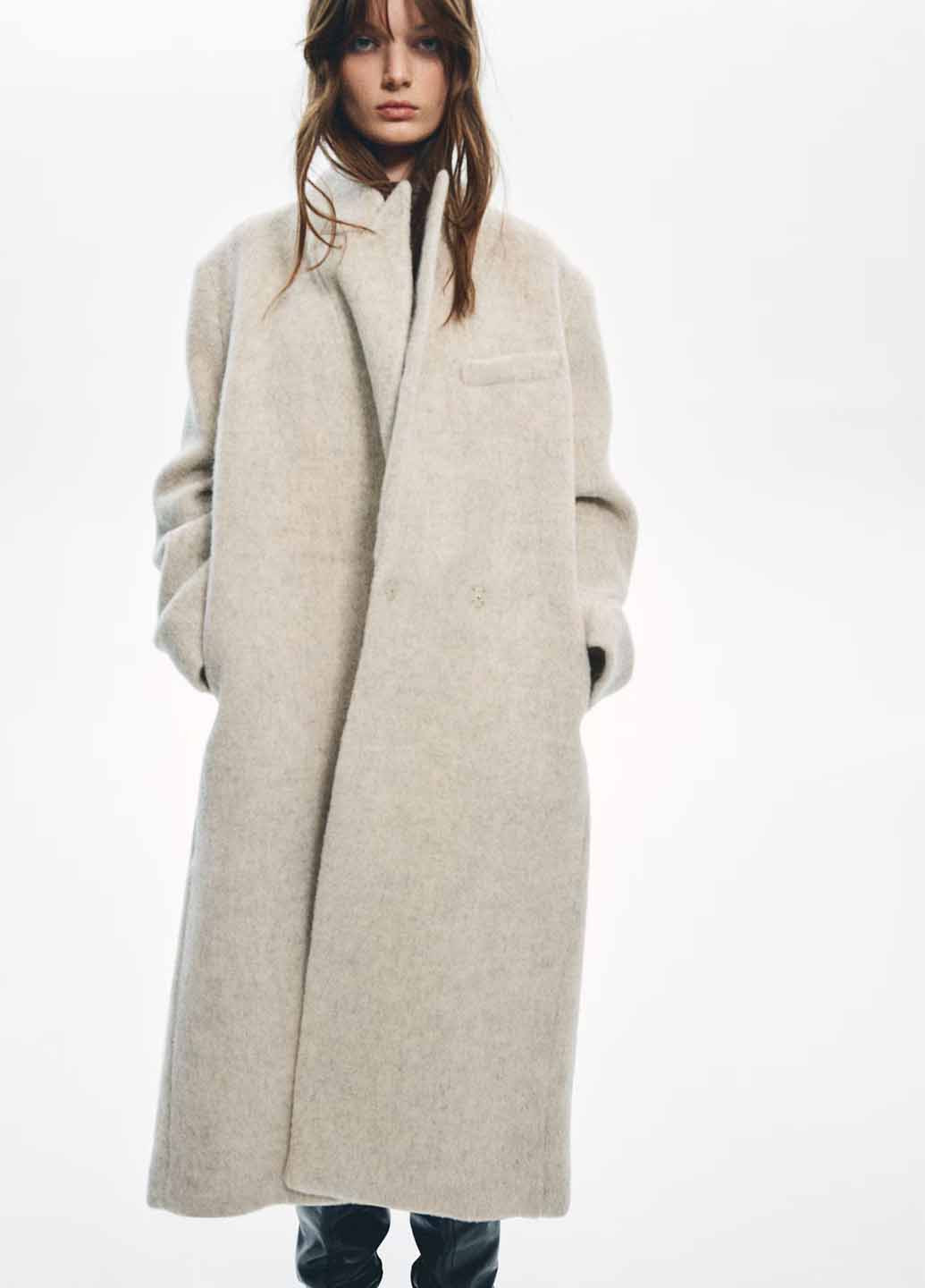 Светло-бежевое демисезонное Пальто H&M