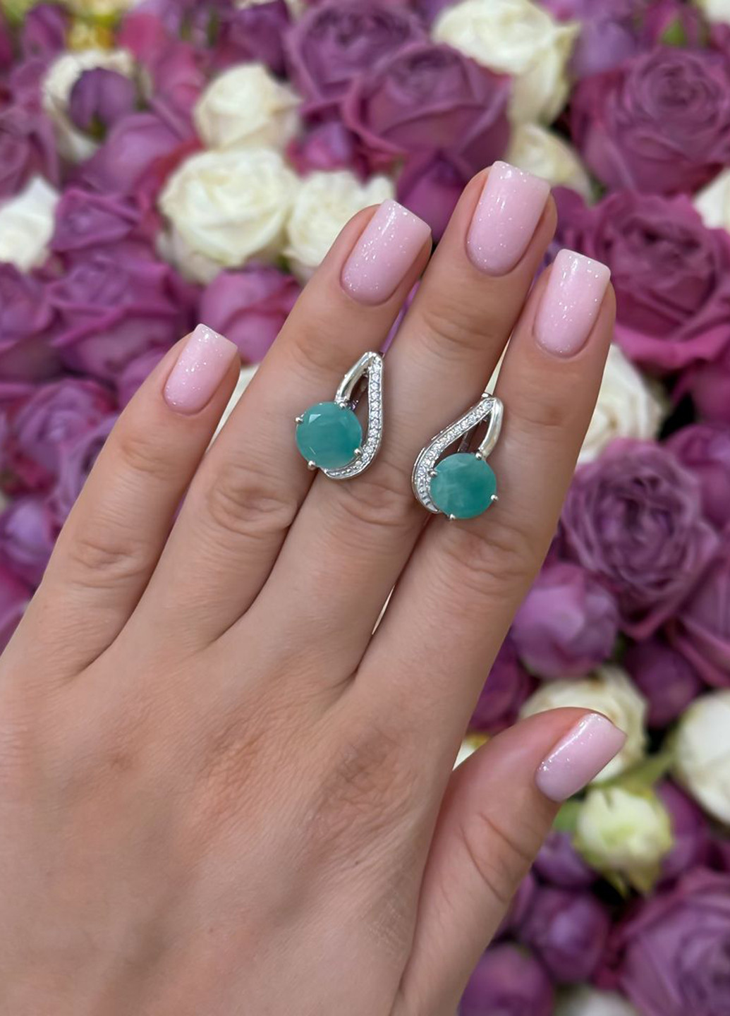 Серьги Silver Flame (307258541)