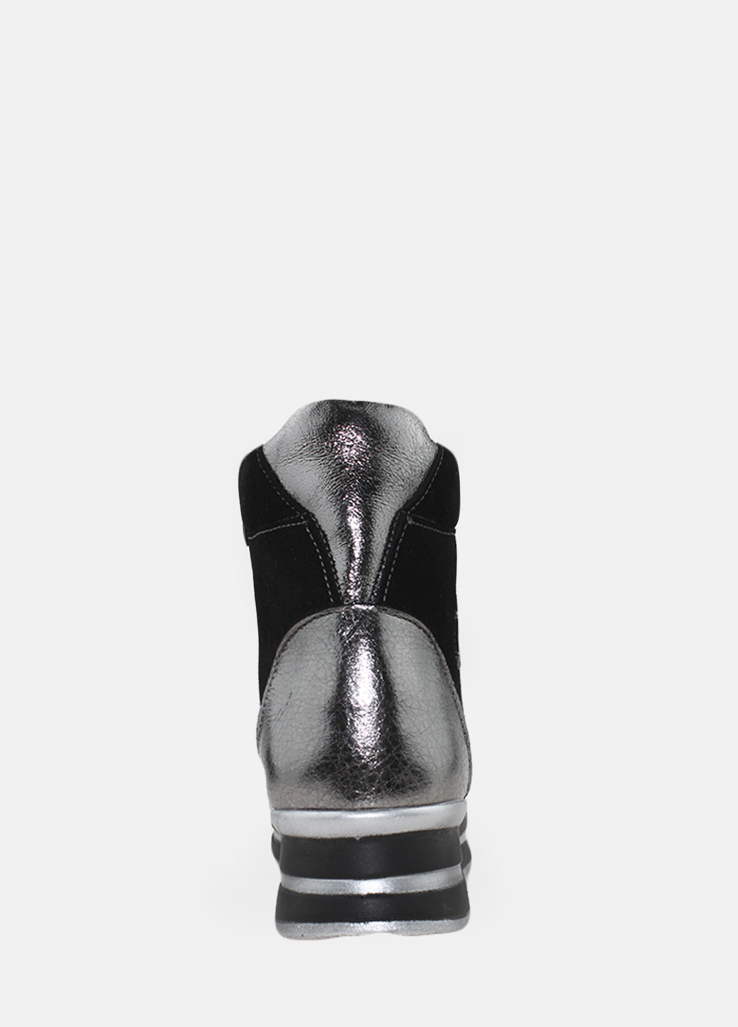 Зимние ботинки ry500 никель-черный Yta из натуральной замши