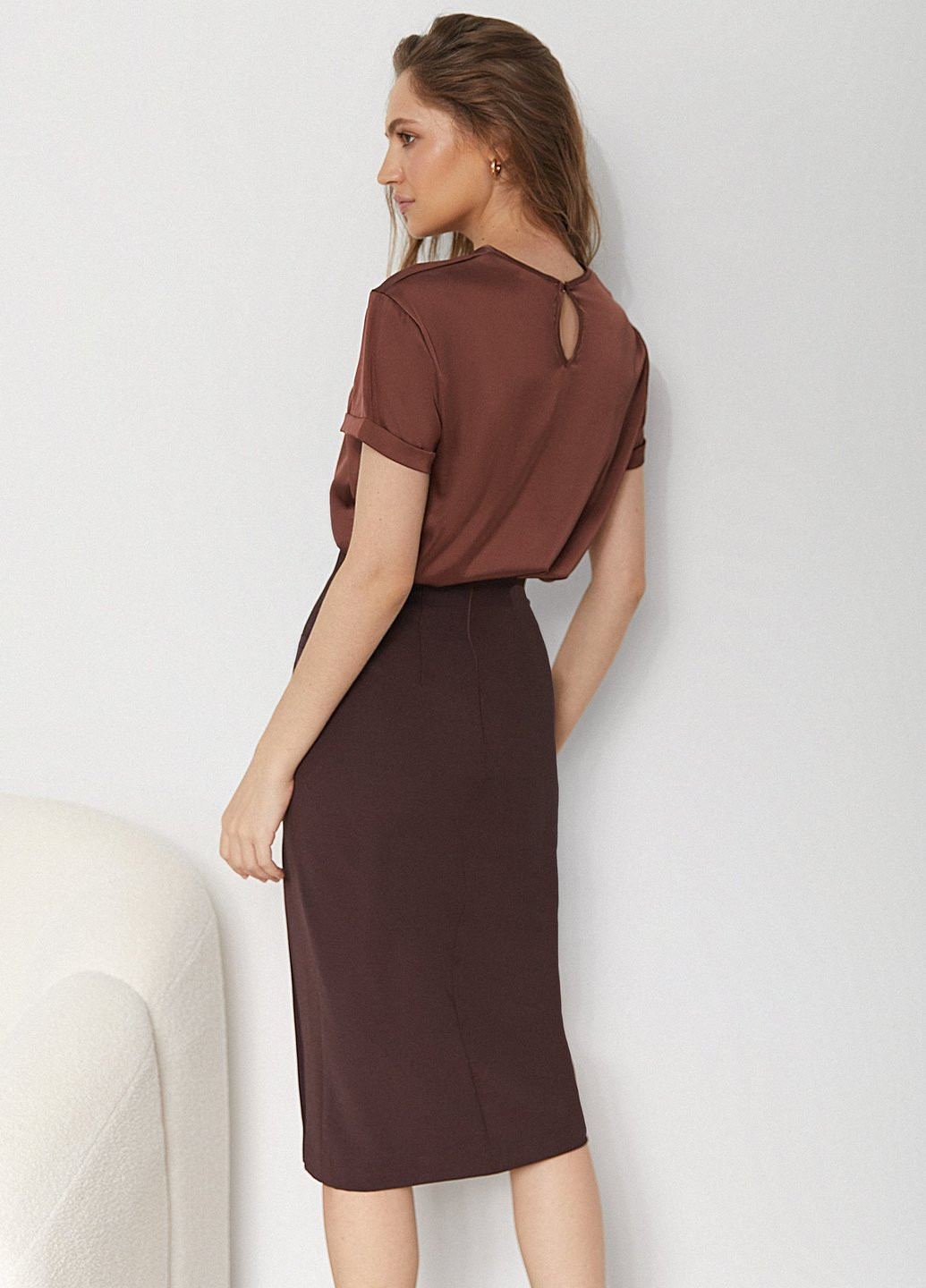 Коричнева блуза Gepur