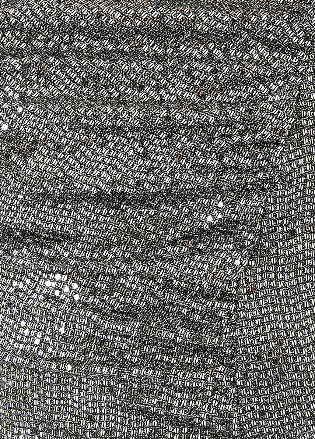 Серебряное коктейльное платье с открытой спиной, футляр KOTON однотонное