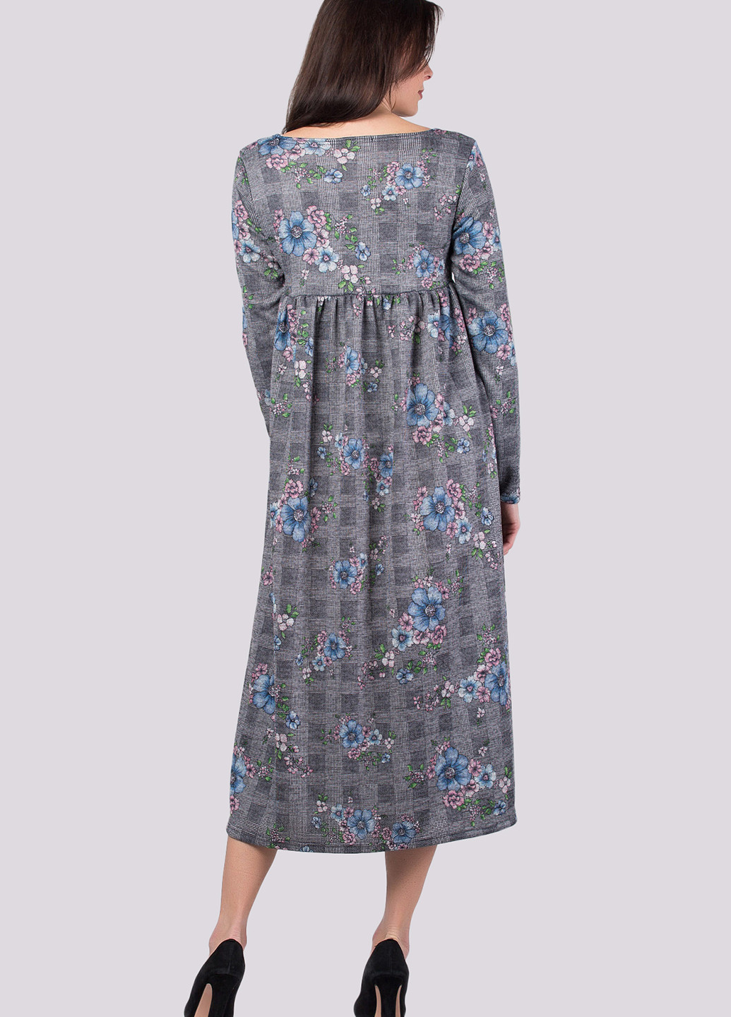 Синя кежуал платье Garne з квітковим принтом