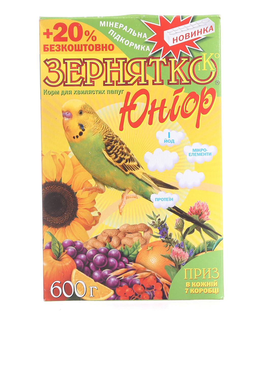 Сухой корм для птиц Юниор, 600 г Зернятко (78697325)