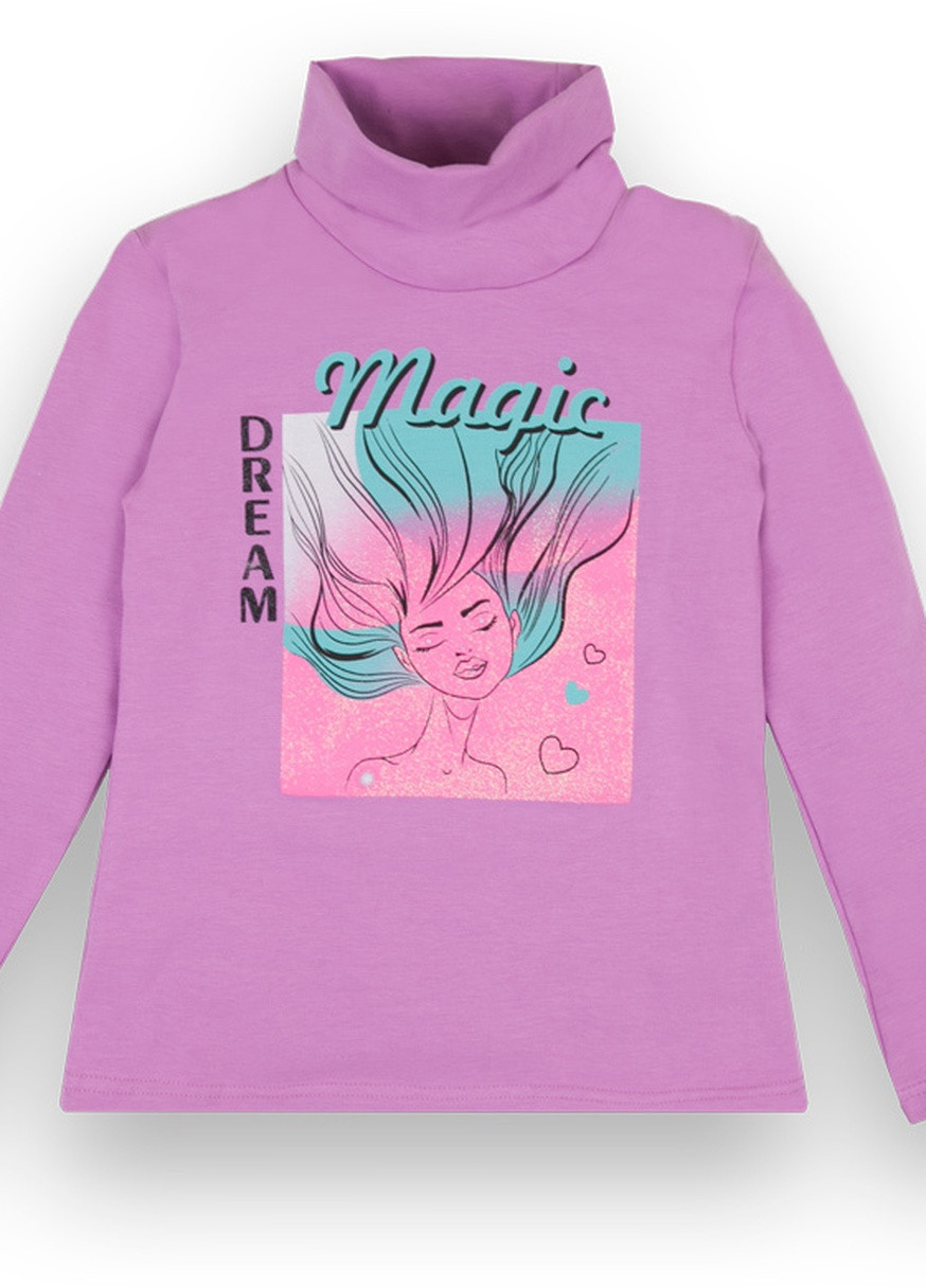 Сиреневый зимний детский свитер для девочки *magic* Габби