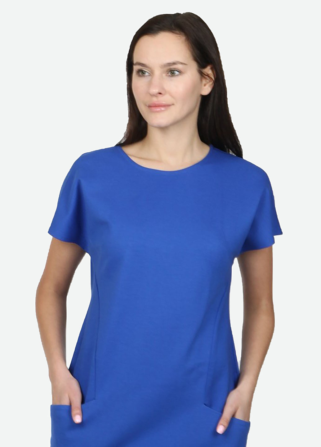 Синее кэжуал платье Enna Levoni однотонное