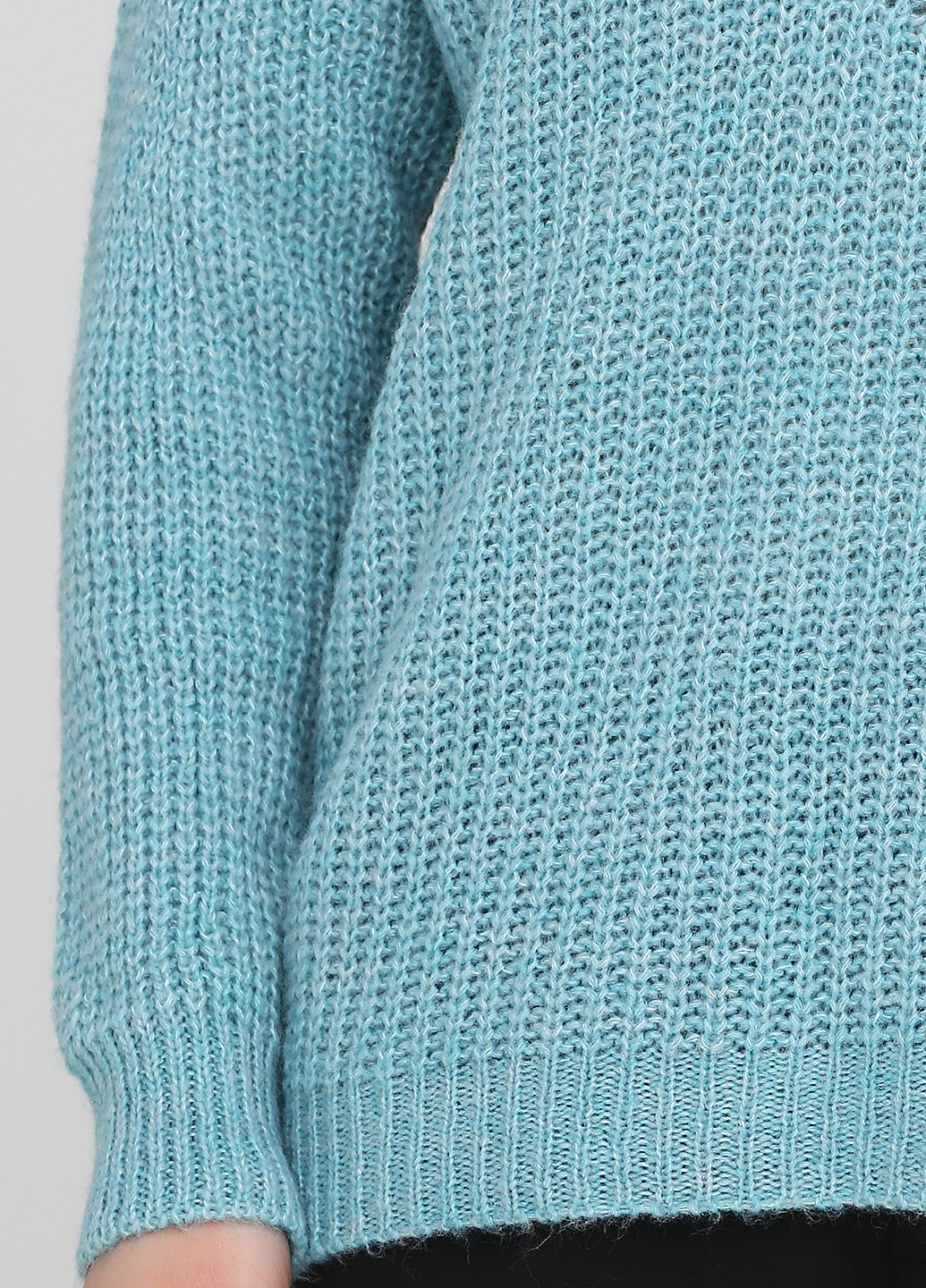 Бирюзовый демисезонный свитер пуловер di classe