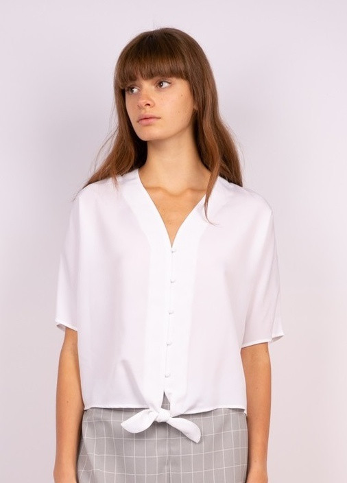Белая демисезонная блуза Madison