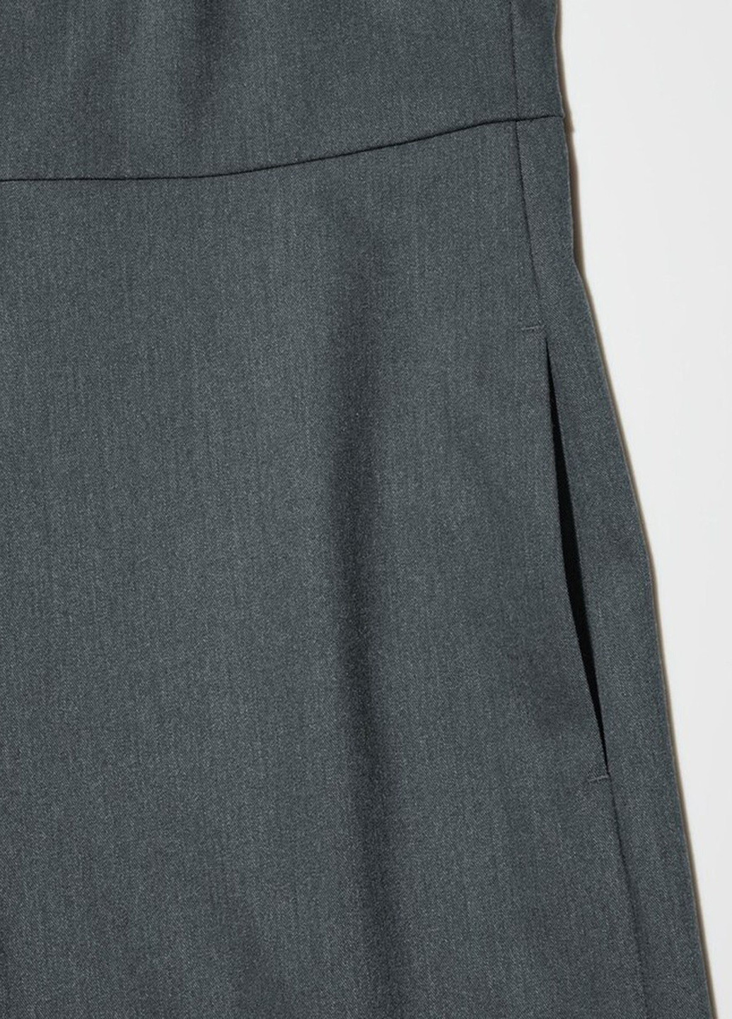 Комбінезон Uniqlo комбінезон-брюки однотонний сірий діловий поліестер
