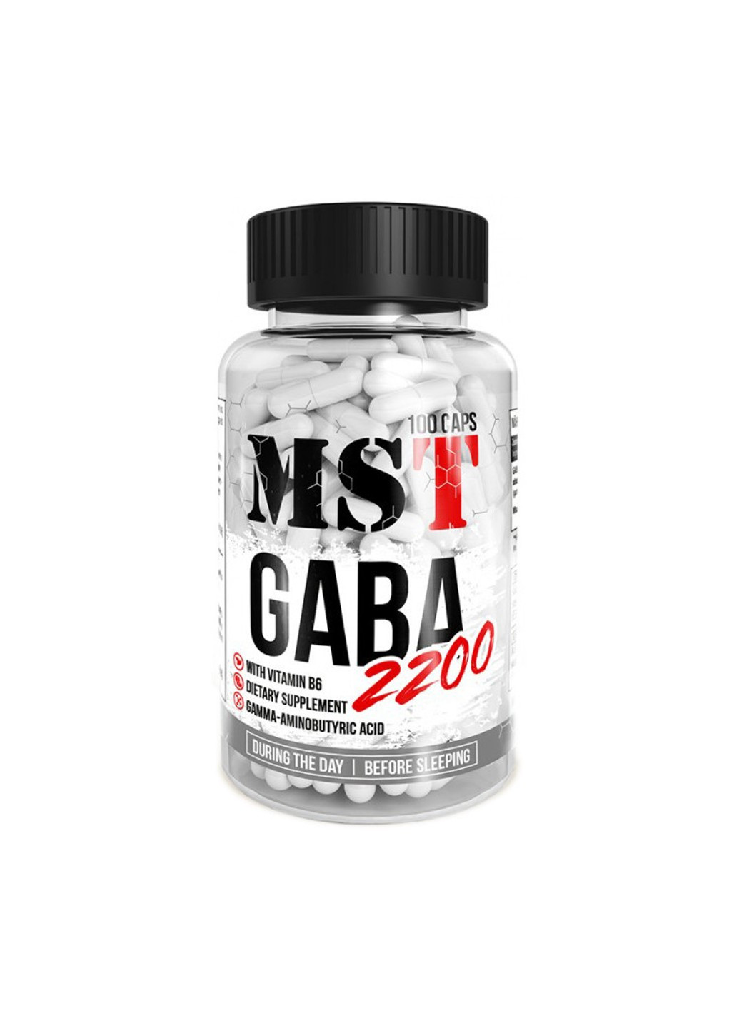 ГАМК GABA 2200 550 мг (100 капсул) МСТ гамма-аміномасляна кислота MST (255363356)