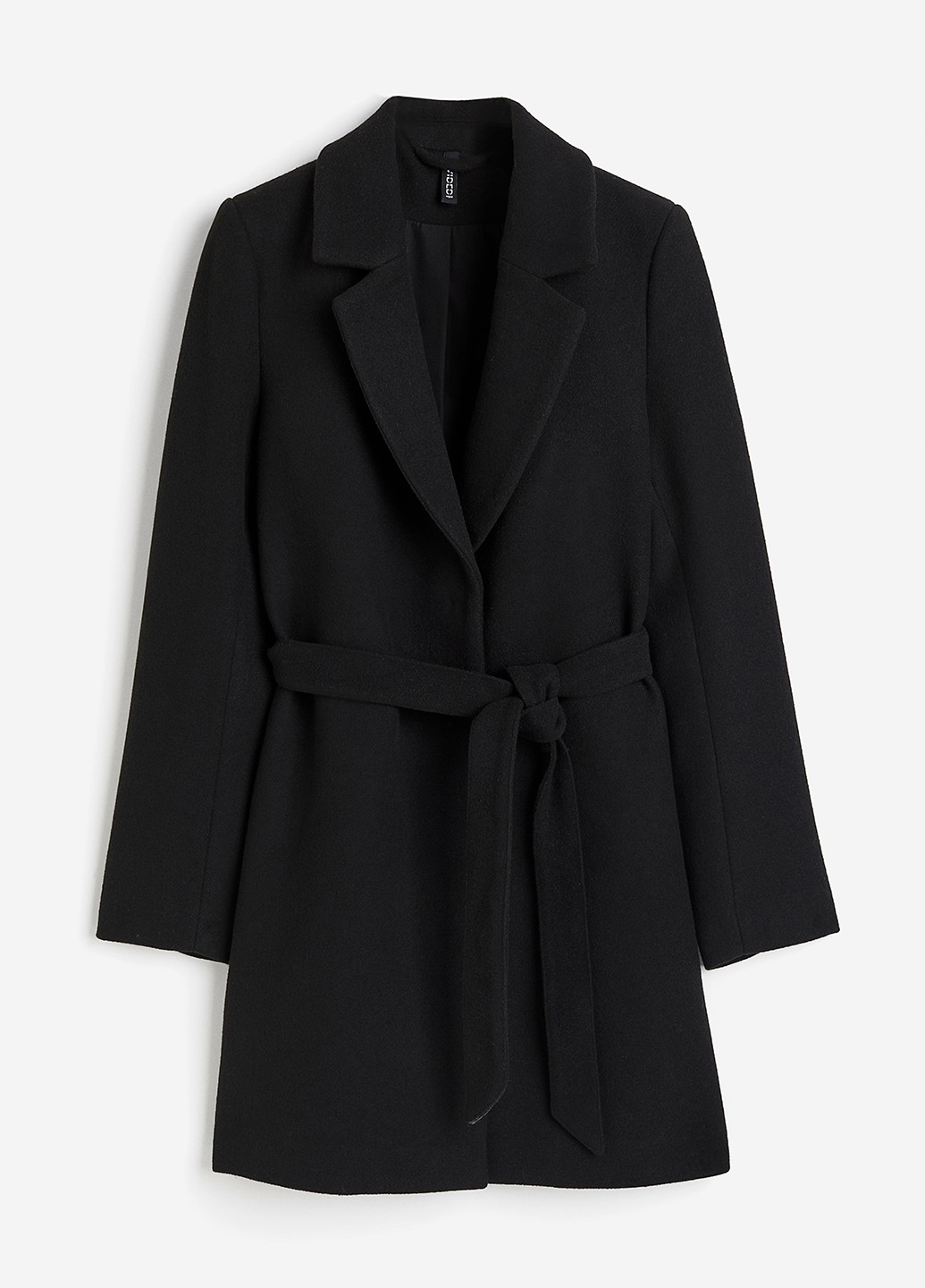 Чорне демісезонне Пальто однобортне H&M