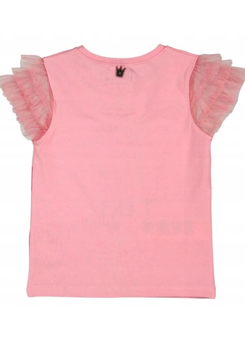 Розовая летняя футболка Boboli